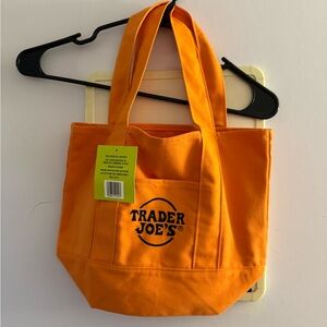 Trader Joe's Orange Canvas Tote Bag